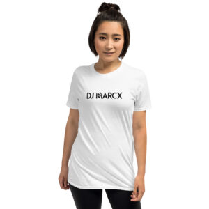 DJ Marcx Logo White T-Shirt - Image 5