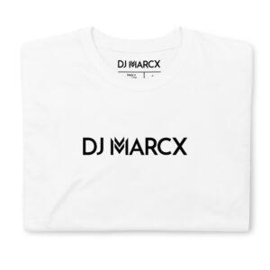 DJ Marcx Logo White T-Shirt - Image 2