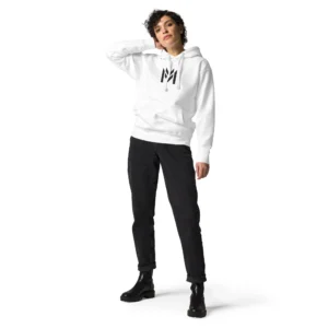 White Unisex Hoodie - Image 4